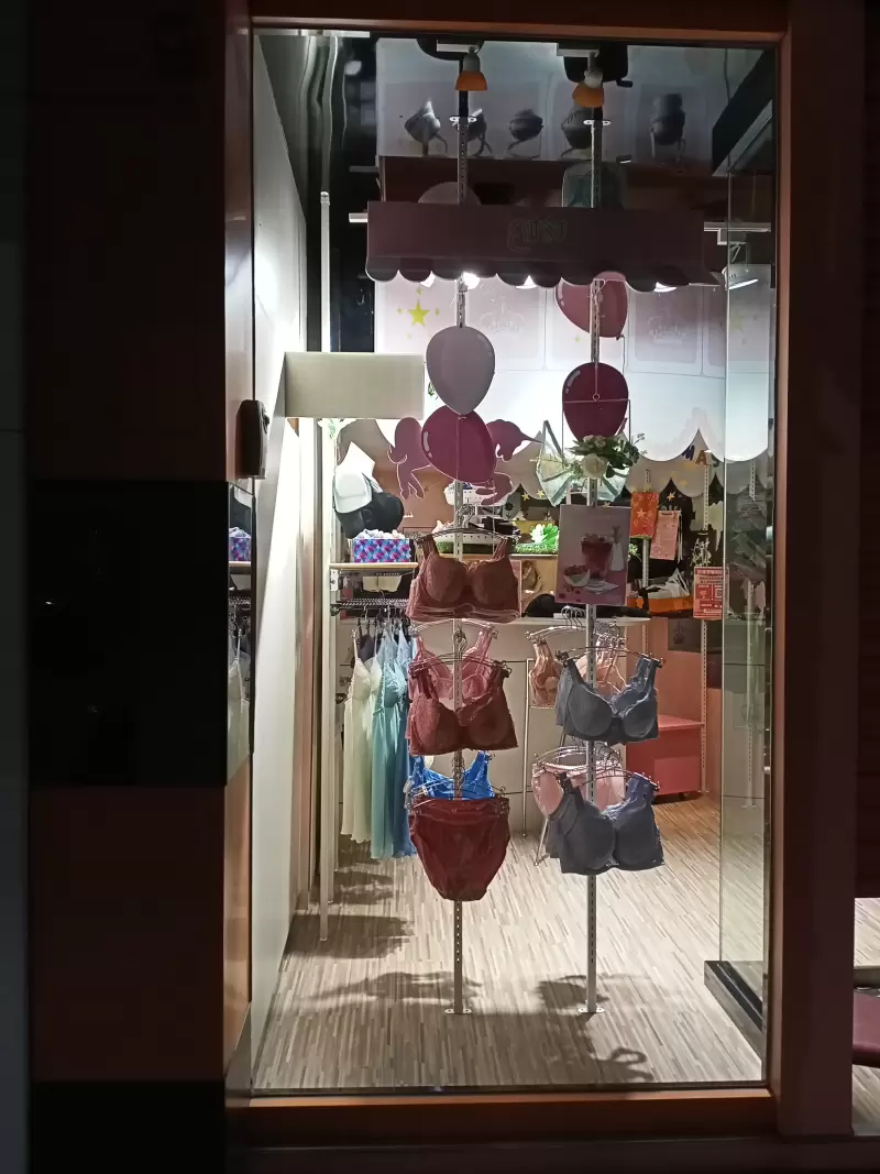 Sujetadores de distintos tonos colocados sobre una superficie clara, con las copas y las bandas a la vista